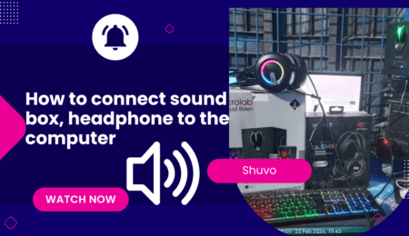 How to connect soundox, headphone to the computer.